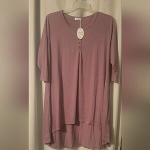 Lavender High-Low Tunic Top